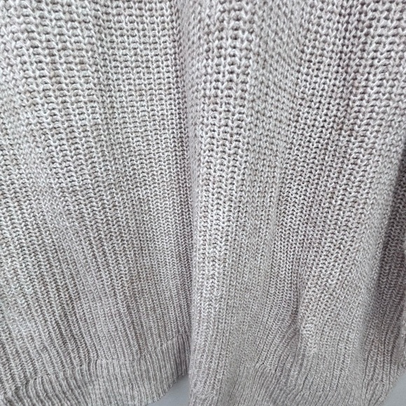 St. John's Bay Tan and White Cozy Open Front Cable Knit Cardigan - Picture 11 of 11